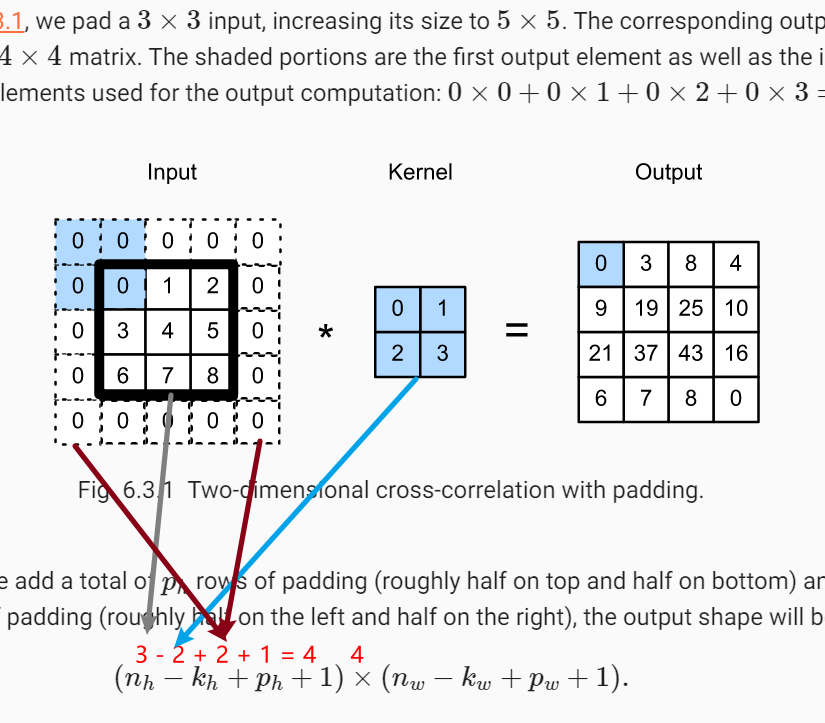 7.3. Padding and Stride — Dive into Deep Learning 1.0.3 documentation